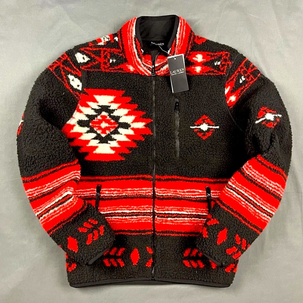 Polo Ralph Lauren Southwestern Aztec Native Fleece Jacket XS XL XXL